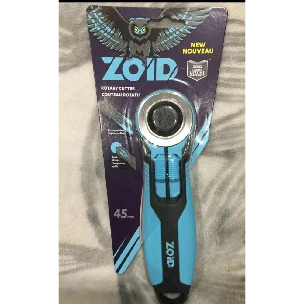 ZOID Tools‎ 45mm Rotary Cutter with Soft-Touch Handle Blue New